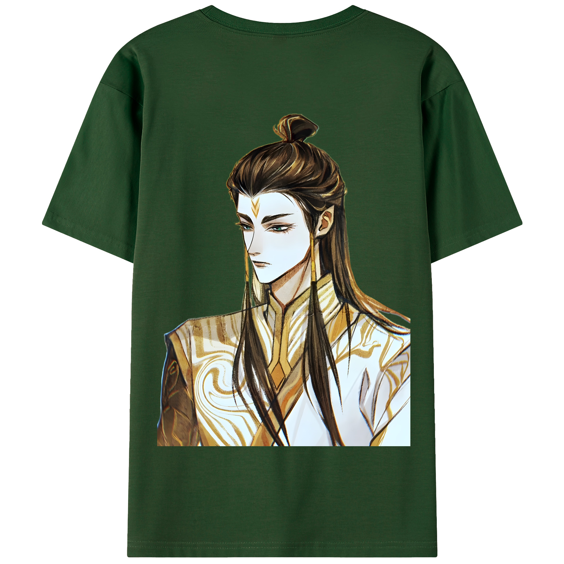 （画像用） Ne Zha 2 ナタ 魔童の大暴れ 綿100％半袖Tシャツ（背面プリント）